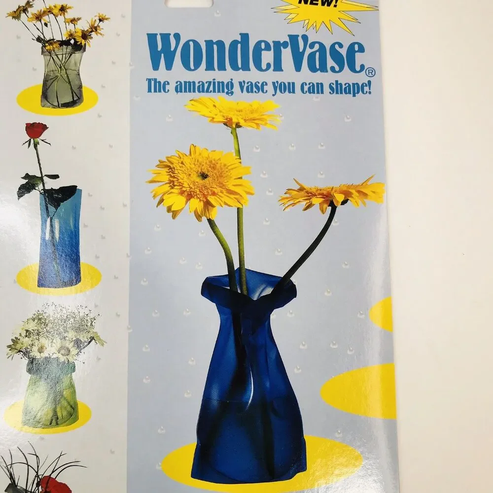 Wonder Vase, Reusable Flower Vase Shape & Reshape, Crystal Red Tint